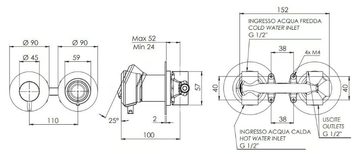 ELEMENT - Single handle shower mixer with diverter by Remer Rubinetterie - view 3